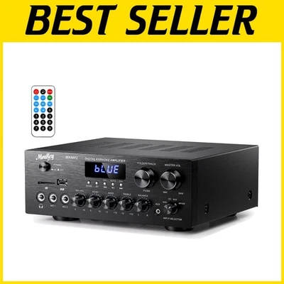 Compact 2.0 Channel Power Audio Amplifier - Bluetooth Stereo - Image 1 of 4