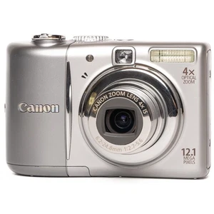 Canon PowerShot A1100 IS 12.1 MP Silver Digital Camera Mint - Picture 1 of 8