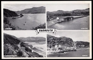 Barmouth Multi View Wales Postcard - Picture 1 of 2
