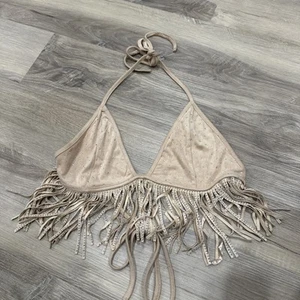 Windsor Fransen Western BH Binde Top Größe M Beige - Bild 1 von 6