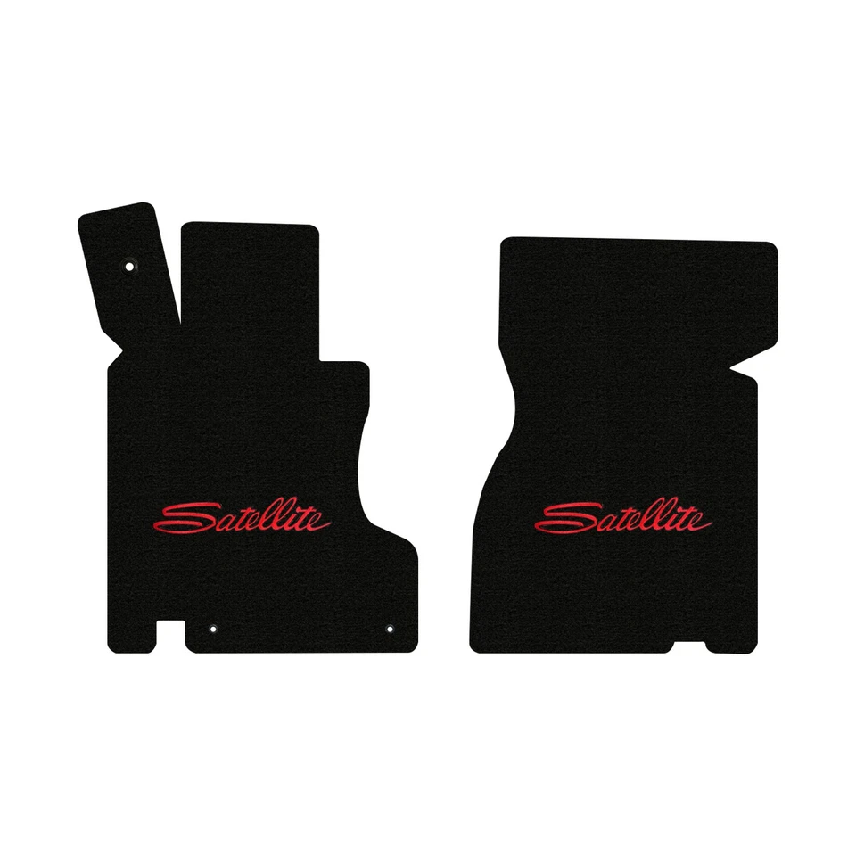 Juego de 2 piezas Lloyd Mats para Plymouth Satellite 1968-1970 1968-1970, negro Foto 1 de 4
