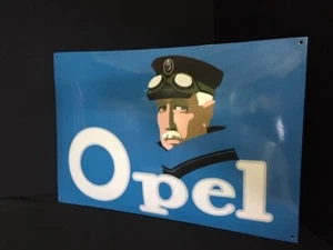 Placa esmaltada OPEL 60x40 cm D años 90 - Imagen 1 de 2