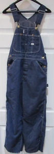 Vintage LEE USA made Bib Overalls denim small adult or boy's size 28 x 28 - Picture 1 of 11