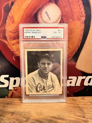 1939 - Play Ball - #94 - Heinie Manush - PSA 6 - EX-MT Centered High End 6 - Image 1 of 2