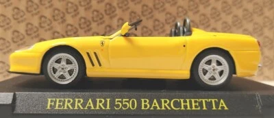 EDICOLA 1:43 'Ferrari Collection' Ferrari 550 Barchetta colore gialla con base - Immagine 1 di 4