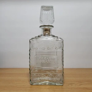I.W. HARPER PICTORIAL WHISKEY OR BRANDY DECANTER GLASS BOTTLE W/ Top 10"T - Picture 1 of 6