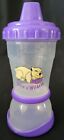 Kansas State Born A Wildcat Kids Plastic Sippy/Snack Cup Combo KSU Purple Clear