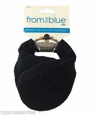 From The Blue By 180s Hombres Negro Ajustable Vellón Calentadores Orejeras Orejeras OSFA NUEVO CON ETIQUETAS Foto 1 de 2