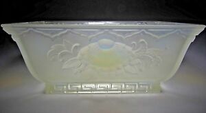 Beautiful Embossed VERLYS Glass Opalescent Console Bowl