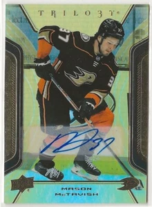 2023 2023-24 Upper Deck Trilogy Gold Auto #36 Mason McTavish Anaheim - Imagen 1 de 2