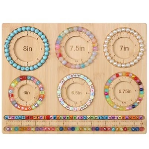 Wooden Bead Boards for Jewelry Making Bracelet Measurement Board DIY Design - Picture 1 of 6