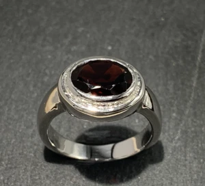 Ring Granat 925er Silber Gr. 55 - Bild 1 von 13