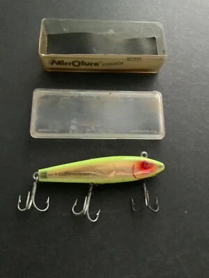 Vintage Fishing Lure L&S model 52 MirrOlure, original box - Image 1 of 4