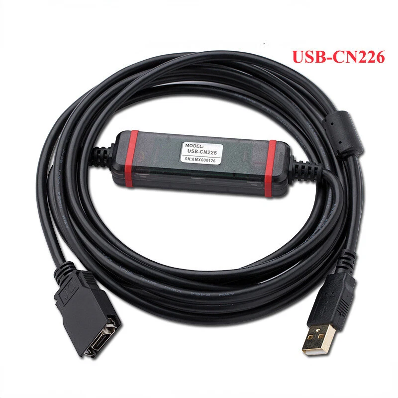 USB-CN226 for Omron CS/CJ/CQM1H/CPM2C Series PLC Programming Cable 3m 10-pin - Image 1 of 4