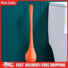 Silicone Soft Brush Long Handle Toilet Bowl Brush Quick Drying Bathroom Supplies