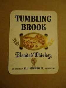 Tumbling Brook Blended Whiskey Atlas Distributing Co BALTIMORE MD - Picture 1 of 1