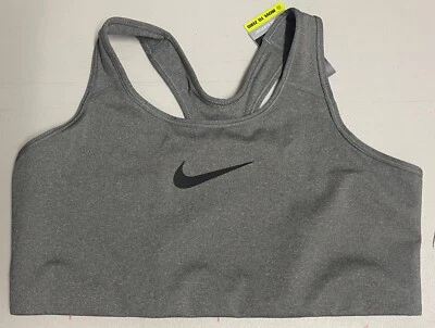 NIKE SWOOSH PLUS SIZE BRA MEDIUM SUPPORT SIZE 1X GREY - Image 1 of 4