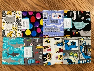 CHOOSE 1-FAT QUARTER (18 x 21) Batman,Girls Rule,Dino,Shark,Balloon,Cars,Jungle - Image 1 of 4