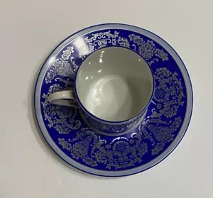 Rosenthal Classic Cobalt Blue & White Demitasse Cup & Saucer VTG - Picture 1 of 9