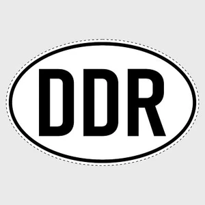 DDR Aufkleber Länderkennzeichen Ost-Deutschland Auto Schild Zeichen | #D043 ? - Picture 1 of 1