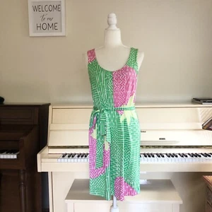 Lilly Pulitzer Women Small Sleeveless Dress Silk Cotton Strawberry Tropical - Picture 1 of 11
