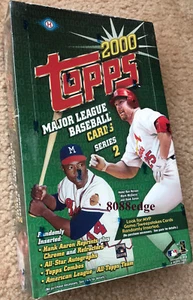 2000 TOPPS SERIES 2 BASEBALL FACTORY SEALED HOBBY BOX: HANK AARON AUTO/AUTOGRAPH - Picture 1 of 1