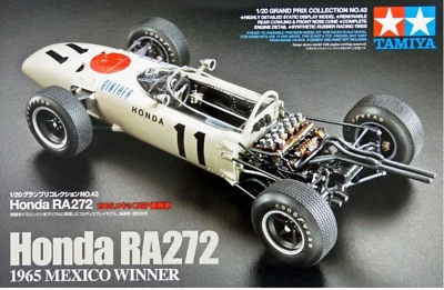 Tamiya Honda RA272 1965 Mexico Winner Kit Montaggio 1/20  #20043 - Immagine 1 di 4