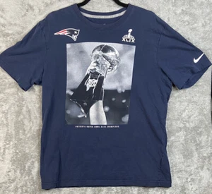 Nike Regular Fit New England Patroits Super Bowl XLIX Men's T-Shirt Size Large - Picture 1 of 6