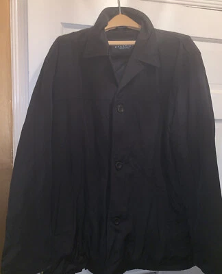 Kenneth Cole Reaction Mens XXL 2XL Black Peacoat Polyester Jacket Nylon Lining - Image 1 of 4