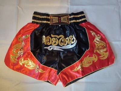 Muay Thai  Shorts  Mens  Size 3XL / Black&Red   Thai  Boxing - Image 1 of 4