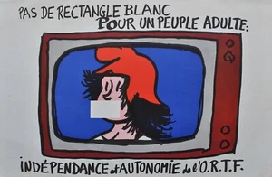 Jean EFFEL : Affiche MAI 68 originale : la Censure ! #RÉVOLUTION - Imagen 1 de 7