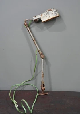 Vintage Industrial Light Drafting table Desk Lamp Articulating task shop factory - Image 1 of 4