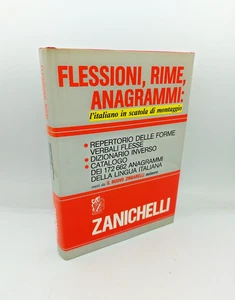 "FLESSIONI, RIME, ANAGRAMMI L'italiano in scatola" Zanichelli 1988 9788808030528 - Picture 1 of 1