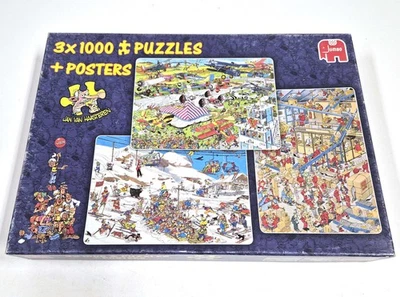 2012 Jan van Haasteren – Busy Airport / Break a Leg / Intl Parcels – 3x1000pcs - Image 1 of 4