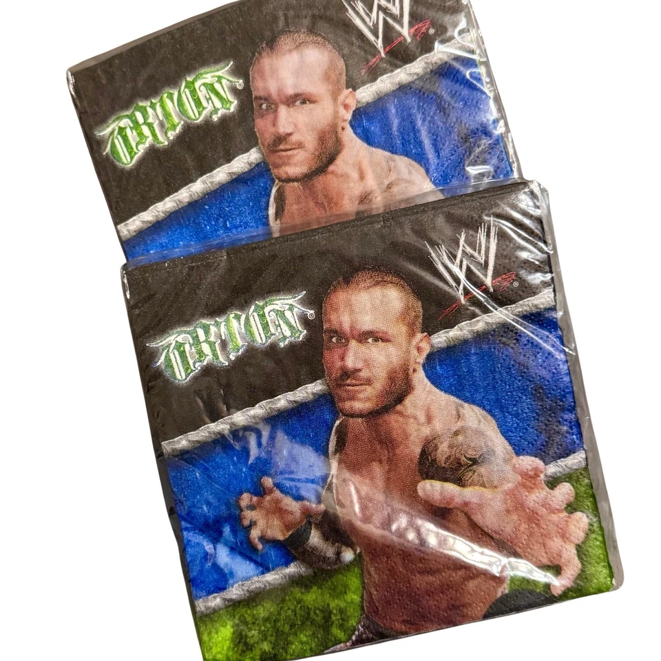 WWE WRESTLING Party supplies boys birthday Beverage Napkins-16ct.