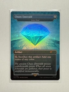MTG - Chaos Emerald (Lotus Petal) - SLD Sonic x Secret Lair Drop Blue Foil 7036 - Picture 1 of 2