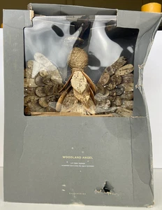 Pottery Barn Wald Engel beleuchtet Weihnachtsbaumspitze 16,5" Birke (beschädigte Box) - Bild 1 von 4