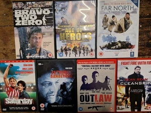 7 Sean Bean Dvds movie film collection Bravo two Zero Age of Heroes Outlaw lot - Picture 1 of 2