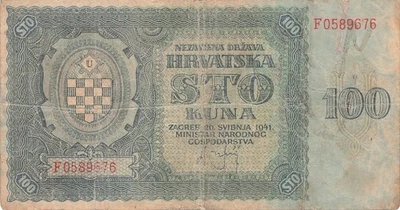 Croatia 100 Kuna 1941 - Image 1 of 2