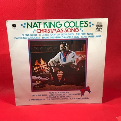 NAT KING COLE Christmas Song 1976 vinyl LP Silent Night Away In A Manger Holy - Image 1 of 4