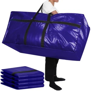 4 Pcs Extra Large Storage Bags XL Storage Bags Heavy Duty Moving Totes Moving... - Picture 1 of 6