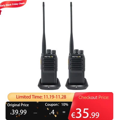 Retevis RB669 PMR446 Dualband-Walkie-Talkie lizenzfrei 16Kanäle für Bergsteigen - Bild 1 von 4