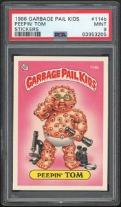 1987 Topps Garbage Pail Kids 3rd Series #114b Peepin’ Tom RARE Os3 No Copyright - Picture 1 of 2