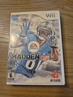 Nintendo Wii Madden NFL 13 Football Video Game EA Sports 2012 Tested + Manual - Image 1 of 4