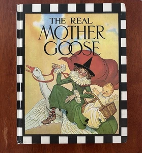 The Real Mother Goose 1944 Rand McNally Book Club Edition Hardcover NOS - Imagen 1 de 11