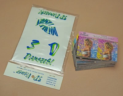 1993 Stereo 3-D Damsels "Double Vision" Trading Card Set 99 Pinup/Nudie Cards - Image 1 of 2