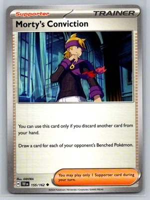 Morty's Conviction #155/162 SV05: Temporal Forces Uncommon - Pokemon Cards D80 - Image 1 of 2