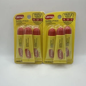 2 Carmex Classic Lip Balm .35oz - Original Flavor, 6 Tubes Total - Picture 1 of 1