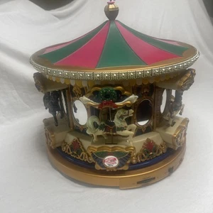 Mr Christmas Animated 1994 Holiday Carousel Merry Go Round Musical In Good Cond - Picture 1 of 9
