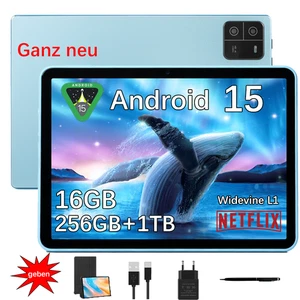 2025 Tablet Android 15 16GB RAM+256GB 8000mAh 10.1 Zoll 5G WlFl IPS - Bild 1 von 13